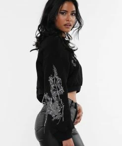 Why Dress EMBROIDERY SLEEVE TIERED DETAIL COTTON CROP TOP 15 Why Dress EMBROIDERY SLEEVE TIERED DETAIL COTTON CROP TOP