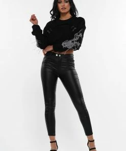 Why Dress EMBROIDERY SLEEVE TIERED DETAIL COTTON CROP TOP 17 Why Dress EMBROIDERY SLEEVE TIERED DETAIL COTTON CROP TOP