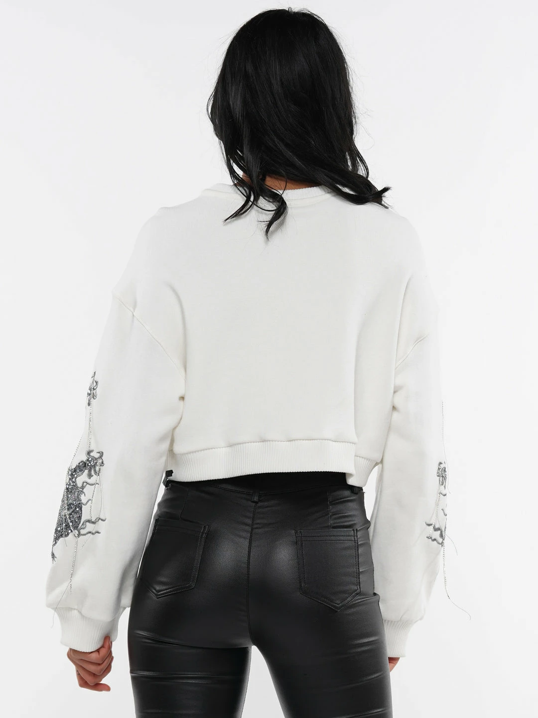 Why Dress EMBROIDERY SLEEVE TIERED DETAIL COTTON CROP TOP 5 Why Dress EMBROIDERY SLEEVE TIERED DETAIL COTTON CROP TOP