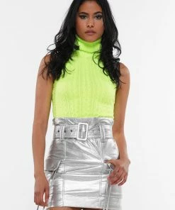 Why Dress COLD SHOULDER SLEEVELESS TURTLENECK BODYSUIT 24 Why Dress COLD SHOULDER SLEEVELESS TURTLENECK BODYSUIT