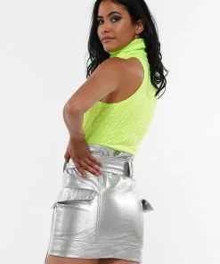 Why Dress COLD SHOULDER SLEEVELESS TURTLENECK BODYSUIT 25 Why Dress COLD SHOULDER SLEEVELESS TURTLENECK BODYSUIT