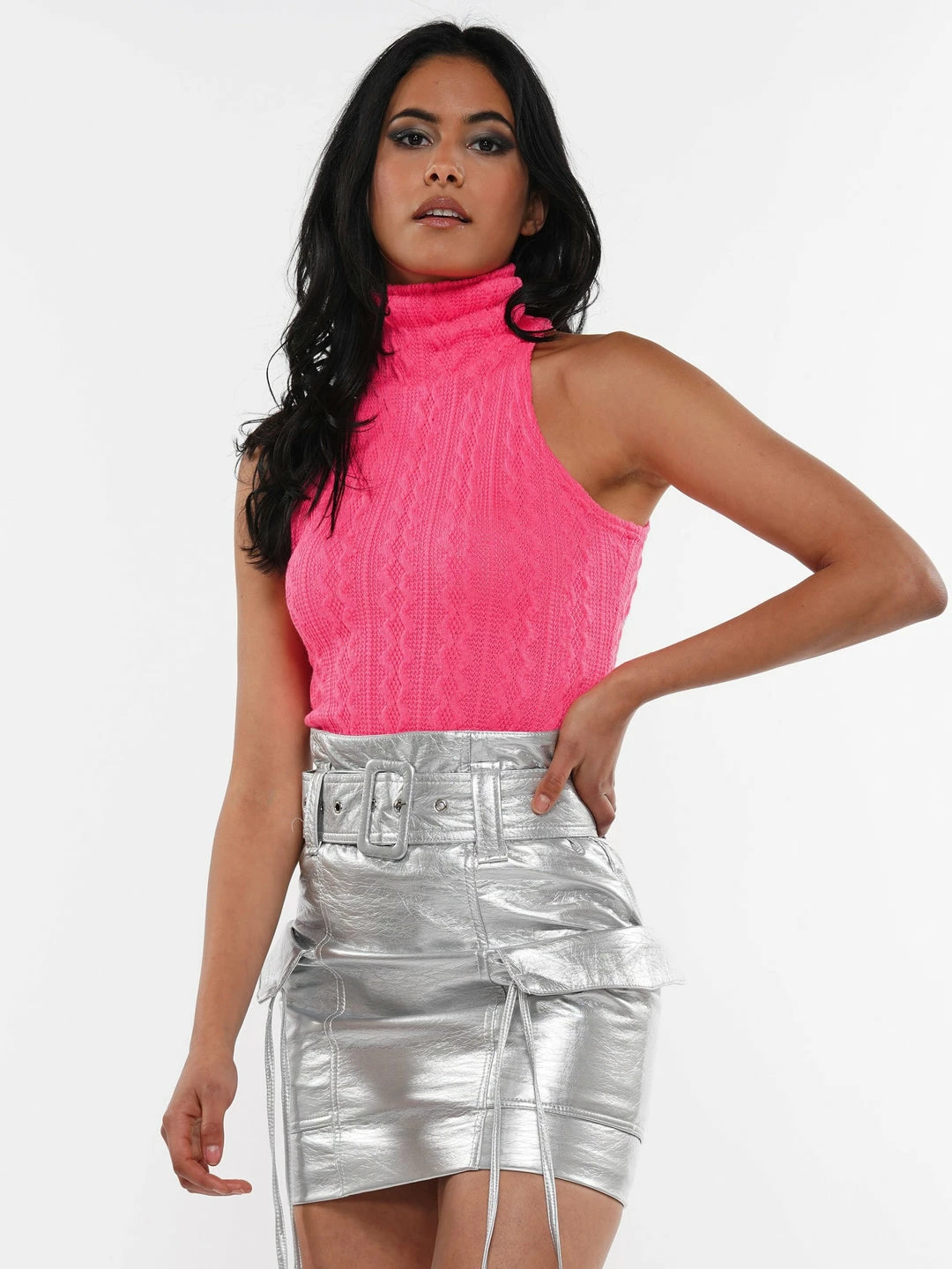 Why Dress COLD SHOULDER SLEEVELESS TURTLENECK BODYSUIT 16 Why Dress COLD SHOULDER SLEEVELESS TURTLENECK BODYSUIT