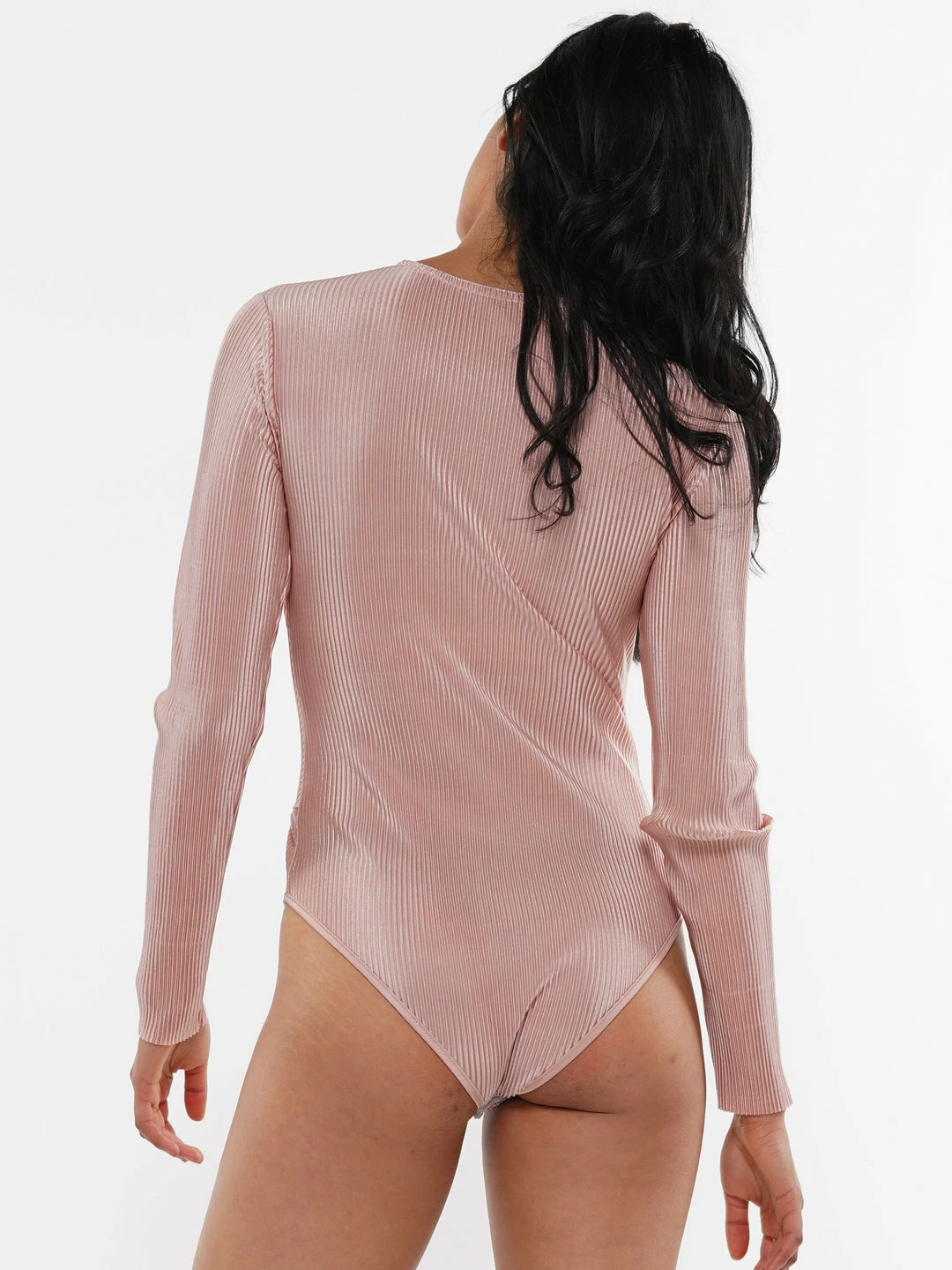 Why Dress STRIPED FABRIC CROSS FRONT BODYSUIT 8 Why Dress STRIPED FABRIC CROSS FRONT BODYSUIT