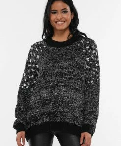 Why Dress SALT & PEPPER SEQUIN PEARL SWEATER 9 Why Dress SALT & PEPPER SEQUIN PEARL SWEATER