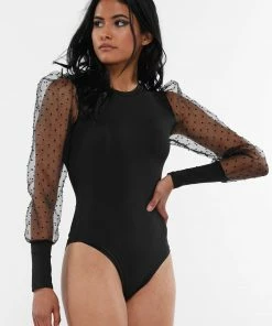 Why Dress BODYSUITS POLKA DOT SEE THROUGH LONG SLEEVE BODYSUIT 9 Why Dress BODYSUITS POLKA DOT SEE THROUGH LONG SLEEVE BODYSUIT