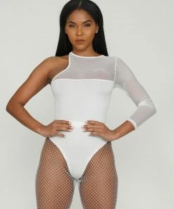 Why Dress BODYSUITS SEE-THROUGH SHOULDER BODYSUIT 16 Why Dress BODYSUITS SEE-THROUGH SHOULDER BODYSUIT