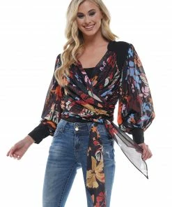 Why Dress Floral Puffy Sleeve Blouse