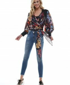 Why Dress Floral Puffy Sleeve Blouse