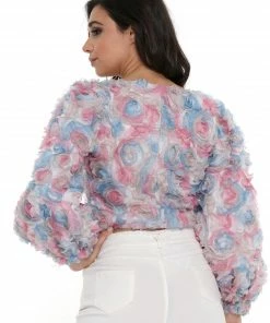 Why Dress TOPS Floral Cotton Candy Crop Top 15 Why Dress TOPS Floral Cotton Candy Crop Top