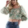 Why Dress TOPS Floral Cotton Candy Crop Top 2 Why Dress TOPS Floral Cotton Candy Crop Top