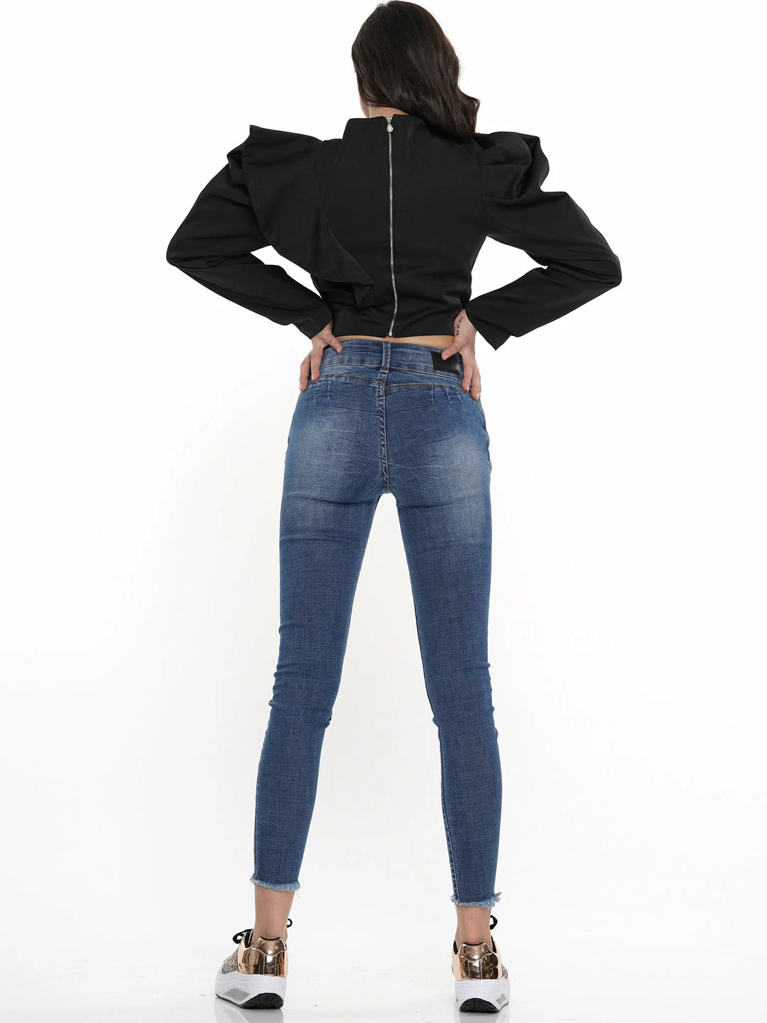 Why Dress Patch Diamond Detail Long Sleeve TOPS 5 Why Dress Patch Diamond Detail Long Sleeve TOPS