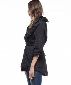 Why Dress WINDBREAKER POCKET DETAIL LONG JACKET