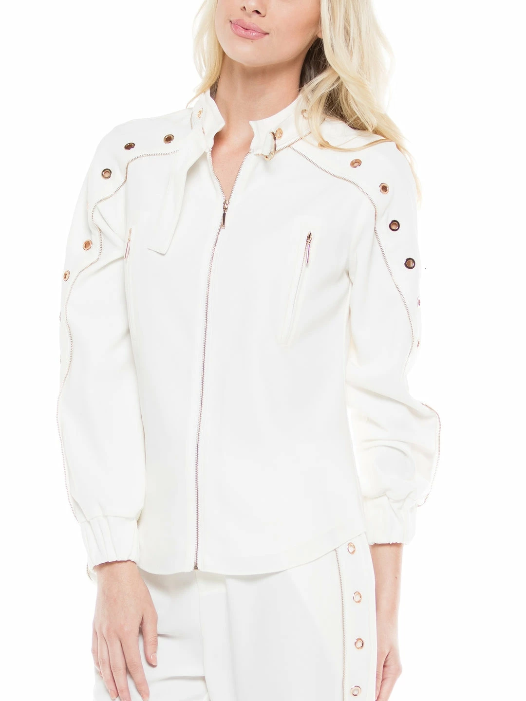 Why Dress Eyelet Detail Jacket 3 Why Dress Eyelet Detail Jacket