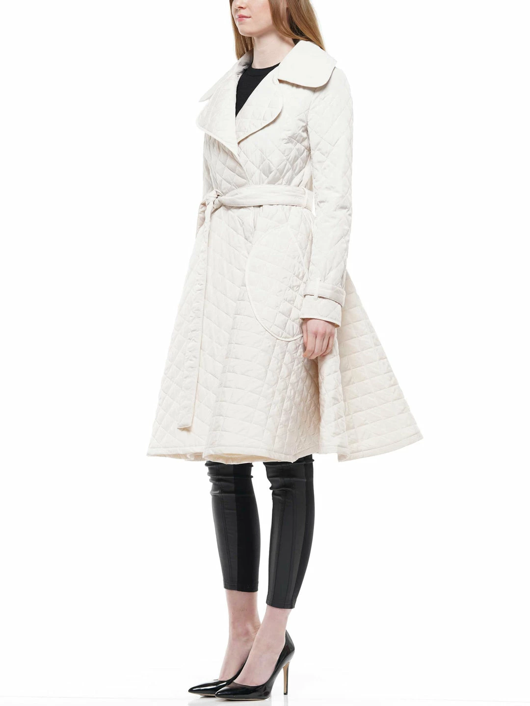 Why Dress Quilted Nylon Peplum Jacket 4 Why Dress Quilted Nylon Peplum Jacket