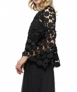 Why Dress OUTERWEAR Lace Zip-up Jacket