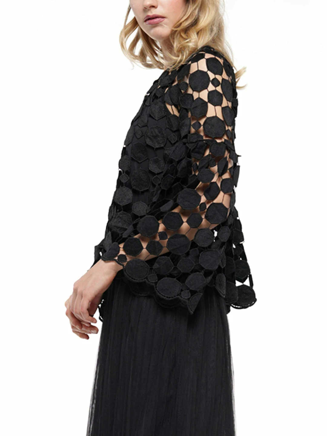 Why Dress OUTERWEAR Lace Zip-up Jacket 4 Why Dress OUTERWEAR Lace Zip-up Jacket