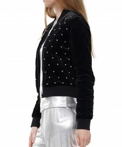 Why Dress Velvet Bomber Jacket