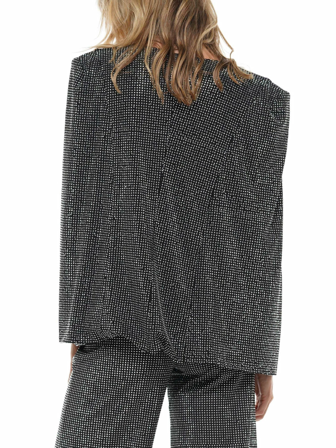 Why Dress Iridescent Rhinestone Slitted Sleeve Jacket OUTERWEAR 5 Why Dress Iridescent Rhinestone Slitted Sleeve Jacket OUTERWEAR