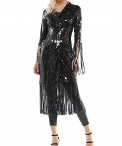 Why Dress Sequin Fringe Jacket 11 Why Dress Sequin Fringe Jacket