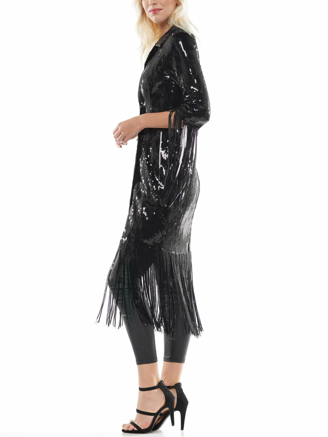 Why Dress Sequin Fringe Jacket 7 Why Dress Sequin Fringe Jacket