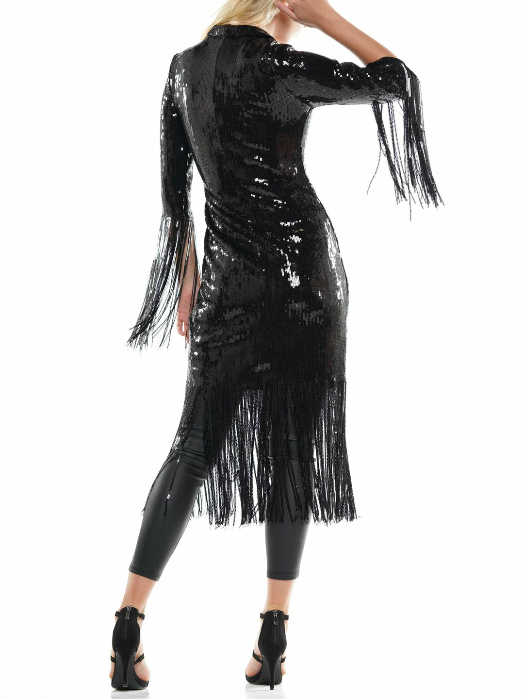 Why Dress Sequin Fringe Jacket 8 Why Dress Sequin Fringe Jacket