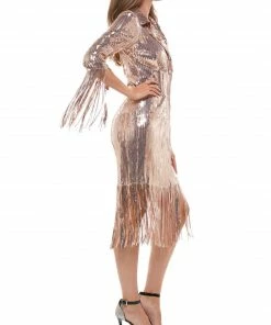 Why Dress Sequin Fringe Jacket
