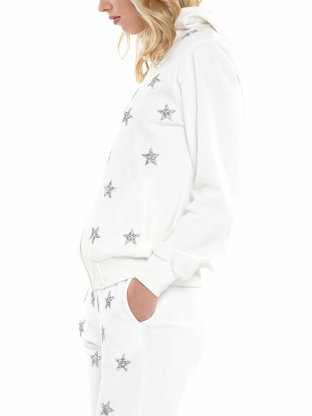 Why Dress Star Embellished Hoodie OUTERWEAR 4 Why Dress Star Embellished Hoodie OUTERWEAR