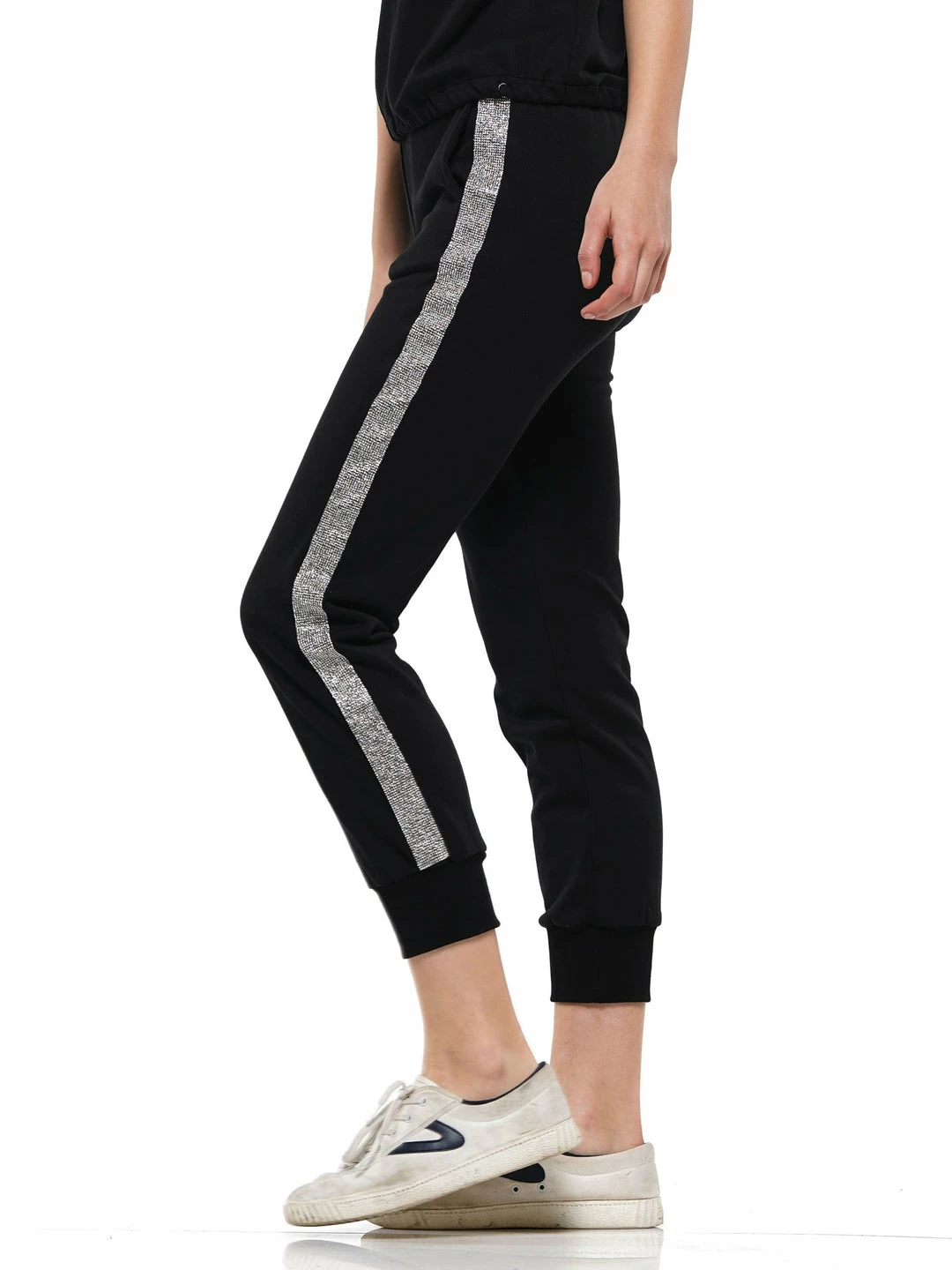 Why Dress BOTTOMS Joggers Featuring Heat Stone Trim 3 Why Dress BOTTOMS Joggers Featuring Heat Stone Trim