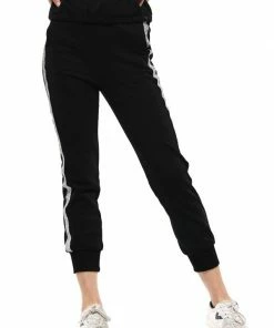 Why Dress BOTTOMS Joggers Featuring Heat Stone Trim