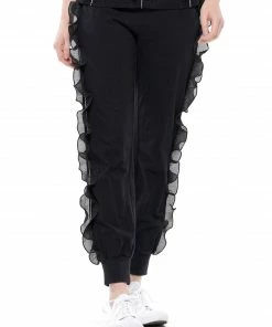 Why Dress BOTTOMS Ruffled Jogger Pants