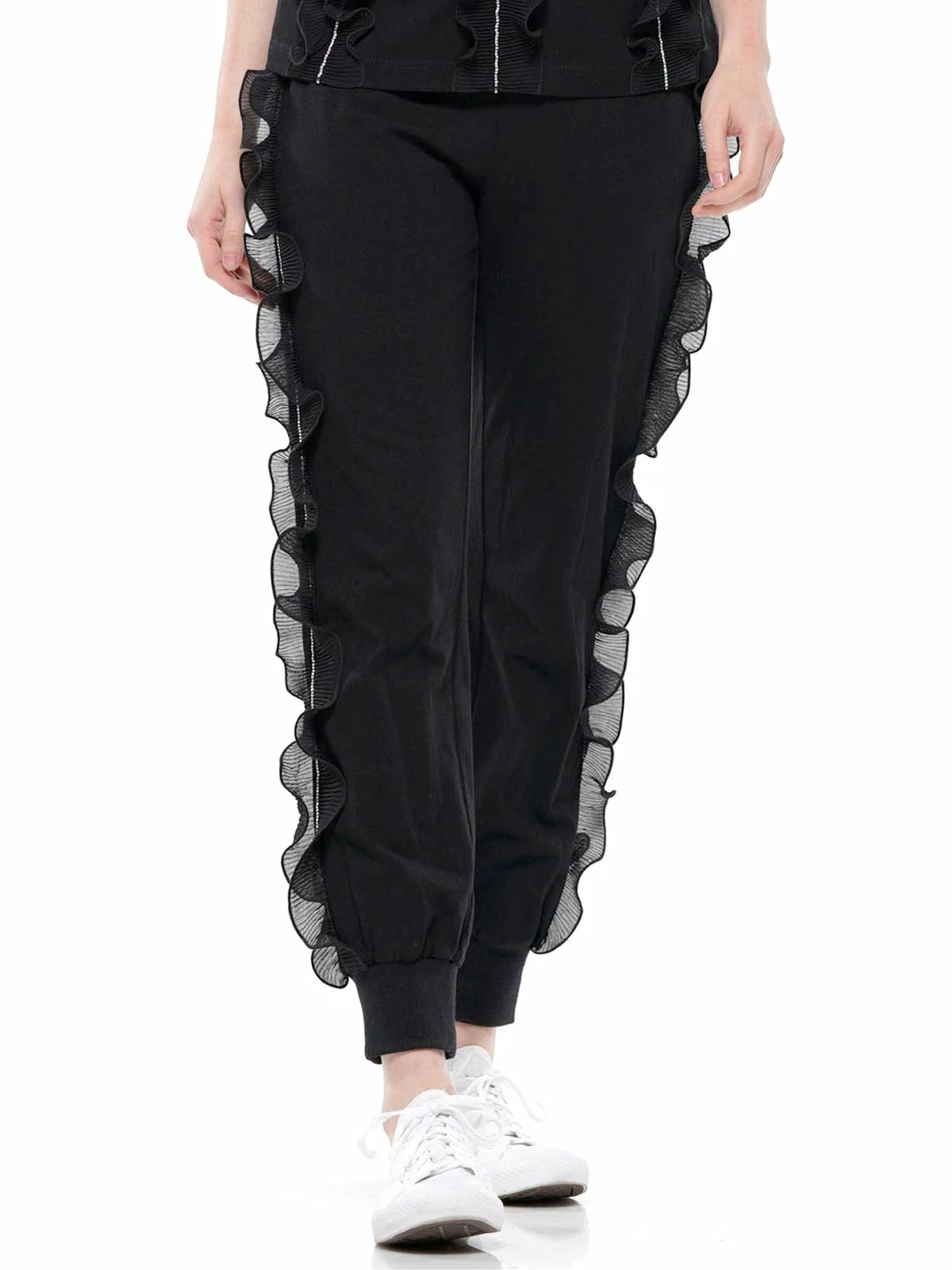 Why Dress BOTTOMS Ruffled Jogger Pants 3 Why Dress BOTTOMS Ruffled Jogger Pants