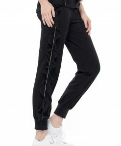 Why Dress BOTTOMS Ruffled Jogger Pants