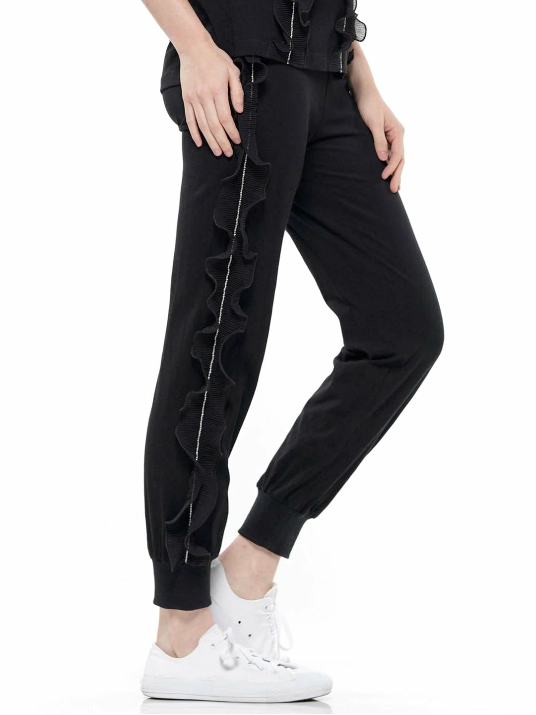 Why Dress BOTTOMS Ruffled Jogger Pants 4 Why Dress BOTTOMS Ruffled Jogger Pants