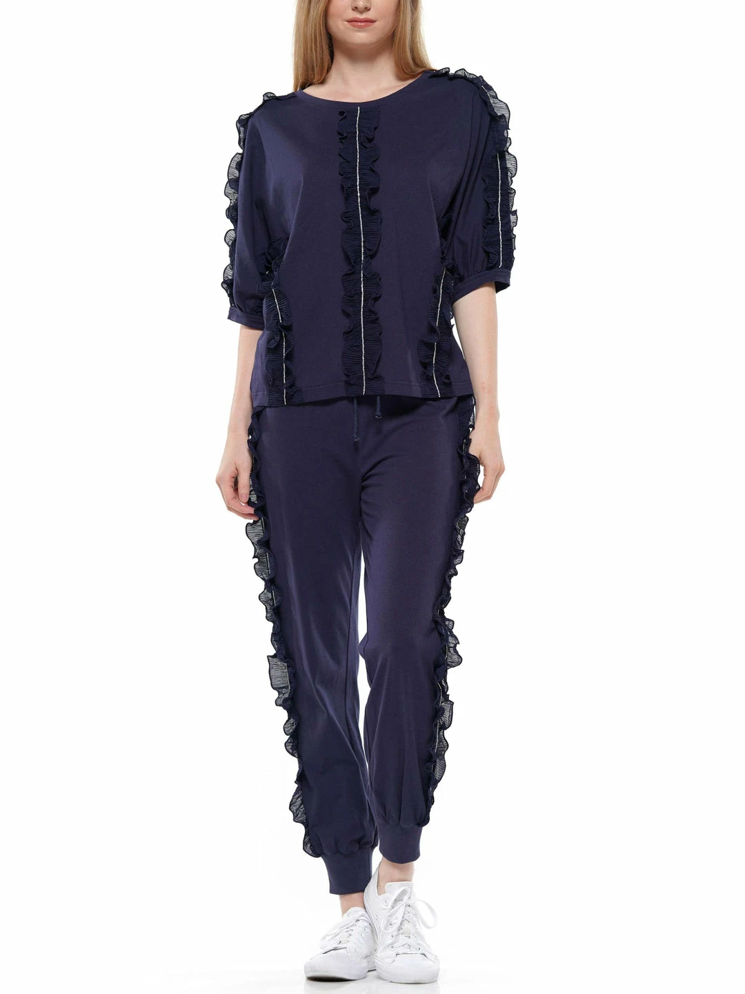 Why Dress BOTTOMS Ruffled Jogger Pants 14 Why Dress BOTTOMS Ruffled Jogger Pants