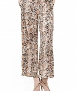 Why Dress BOTTOMS Animal Printing Wide-legged Pants