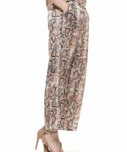 Why Dress BOTTOMS Animal Printing Wide-legged Pants