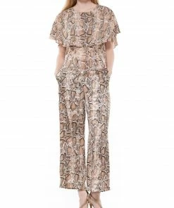 Why Dress BOTTOMS Animal Printing Wide-legged Pants