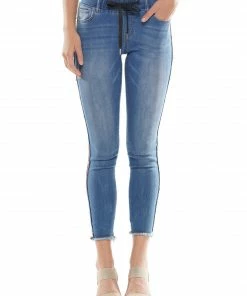 Why Dress BEST SELLER Side Pearl Stripe Denim