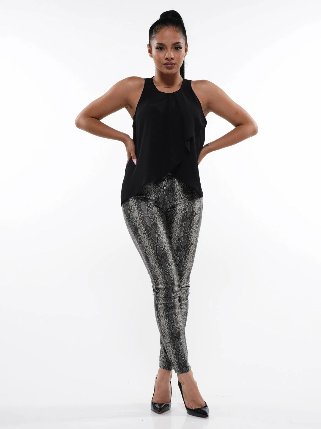 Why Dress Grey Snake Pattern Skinny Jeans BOTTOMS 3 Why Dress Grey Snake Pattern Skinny Jeans BOTTOMS