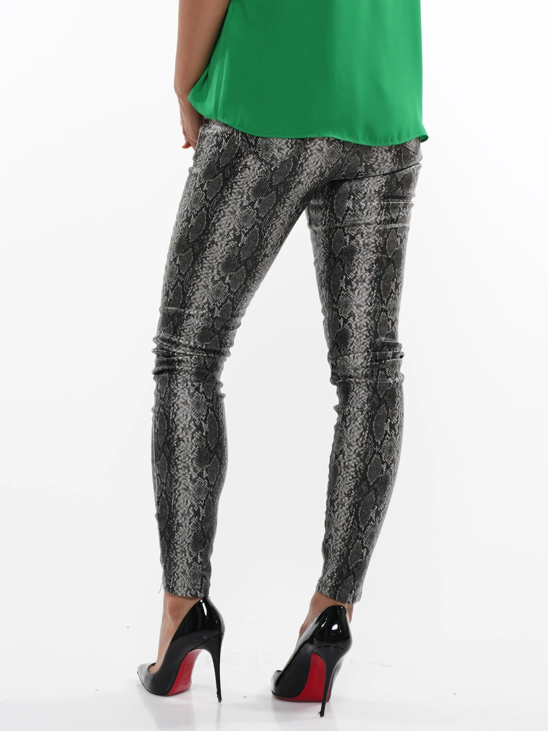 Why Dress Grey Snake Pattern Skinny Jeans BOTTOMS 4 Why Dress Grey Snake Pattern Skinny Jeans BOTTOMS