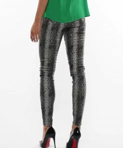 Why Dress Grey Snake Pattern Skinny Jeans BOTTOMS 7 Why Dress Grey Snake Pattern Skinny Jeans BOTTOMS