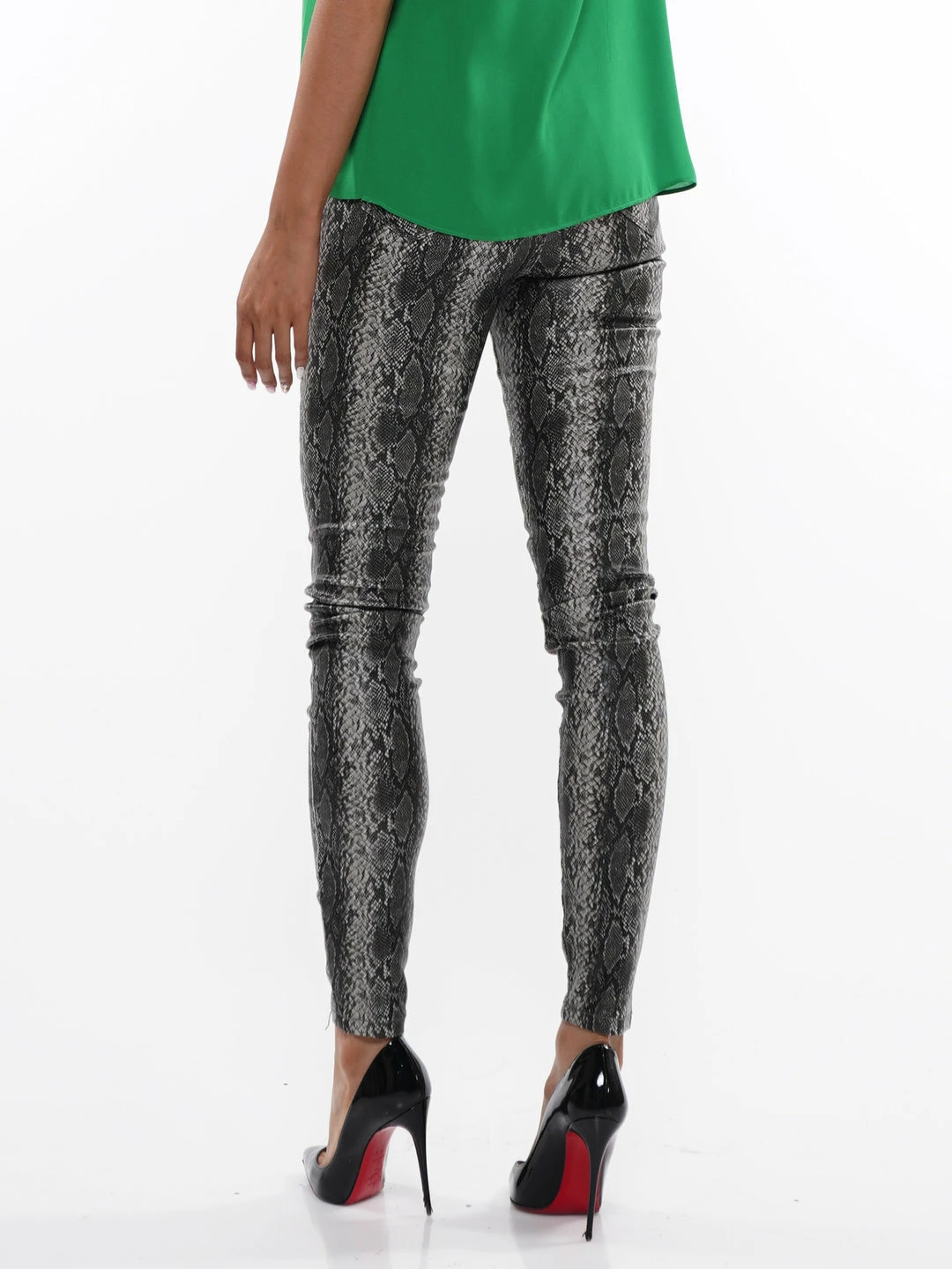 Why Dress Grey Snake Pattern Skinny Jeans BOTTOMS 5 Why Dress Grey Snake Pattern Skinny Jeans BOTTOMS