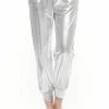 Why Dress BOTTOMS Metallic Jogger Pants