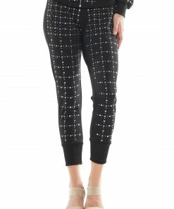 Why Dress Silver Star Stud Jogger Pants NEW ARRIVALS