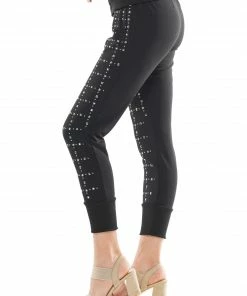Why Dress Silver Star Stud Jogger Pants NEW ARRIVALS