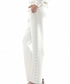 Why Dress Gem Detailed Wide-legged Pants