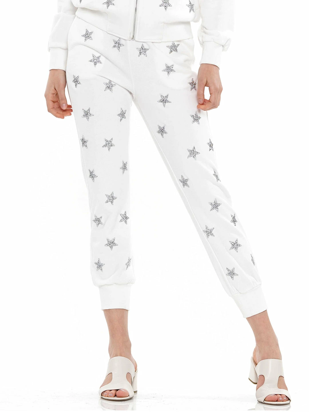 Why Dress BOTTOMS Star Embellished Jogger Pants 3 Why Dress BOTTOMS Star Embellished Jogger Pants