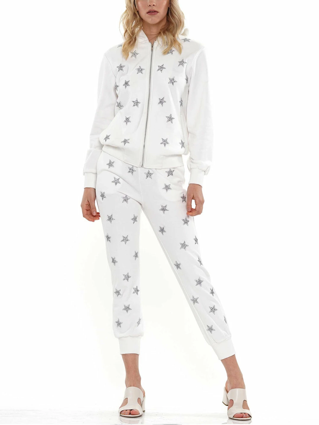 Why Dress BOTTOMS Star Embellished Jogger Pants 5 Why Dress BOTTOMS Star Embellished Jogger Pants
