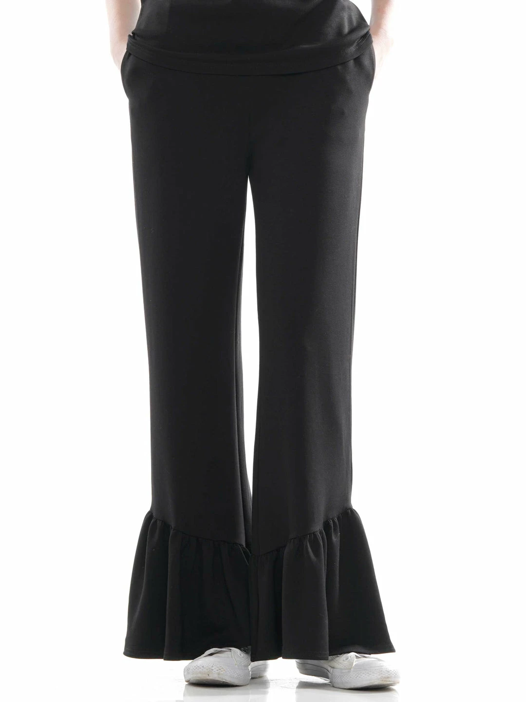 Why Dress Ruffle Hem Wide Legged Pants 4 Why Dress Ruffle Hem Wide Legged Pants