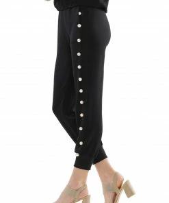 Why Dress Pearl Trim Jogger Pants NEW ARRIVALS